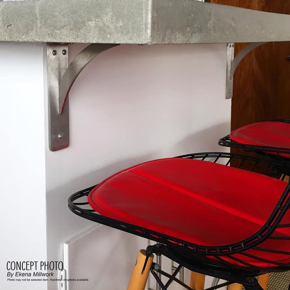 Ekena Millwork 3"W x 6"D x 6"H Morris Steel Bracket, Unfinished
