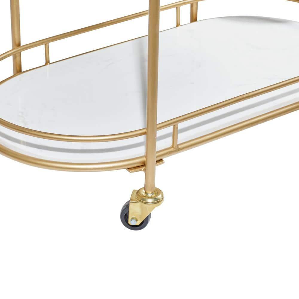 Colette Marble Bar Cart