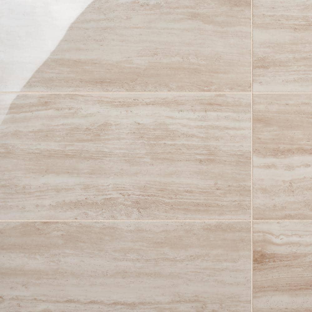 Roswell 11.72 in. x 23.69 in. Polished Porcelain Floor and Wall Tile (15.5 Sq. Ft. / Case)