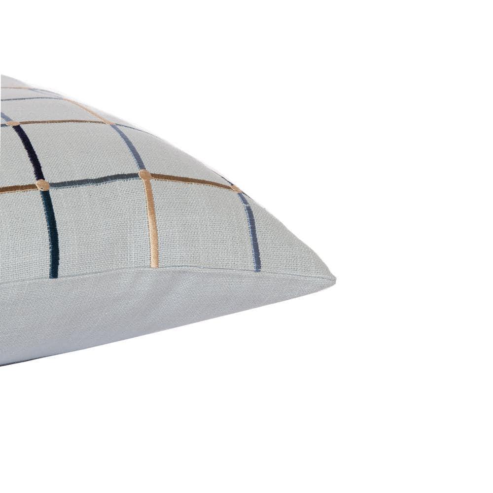 Embroidered Cotton Throw Pillow