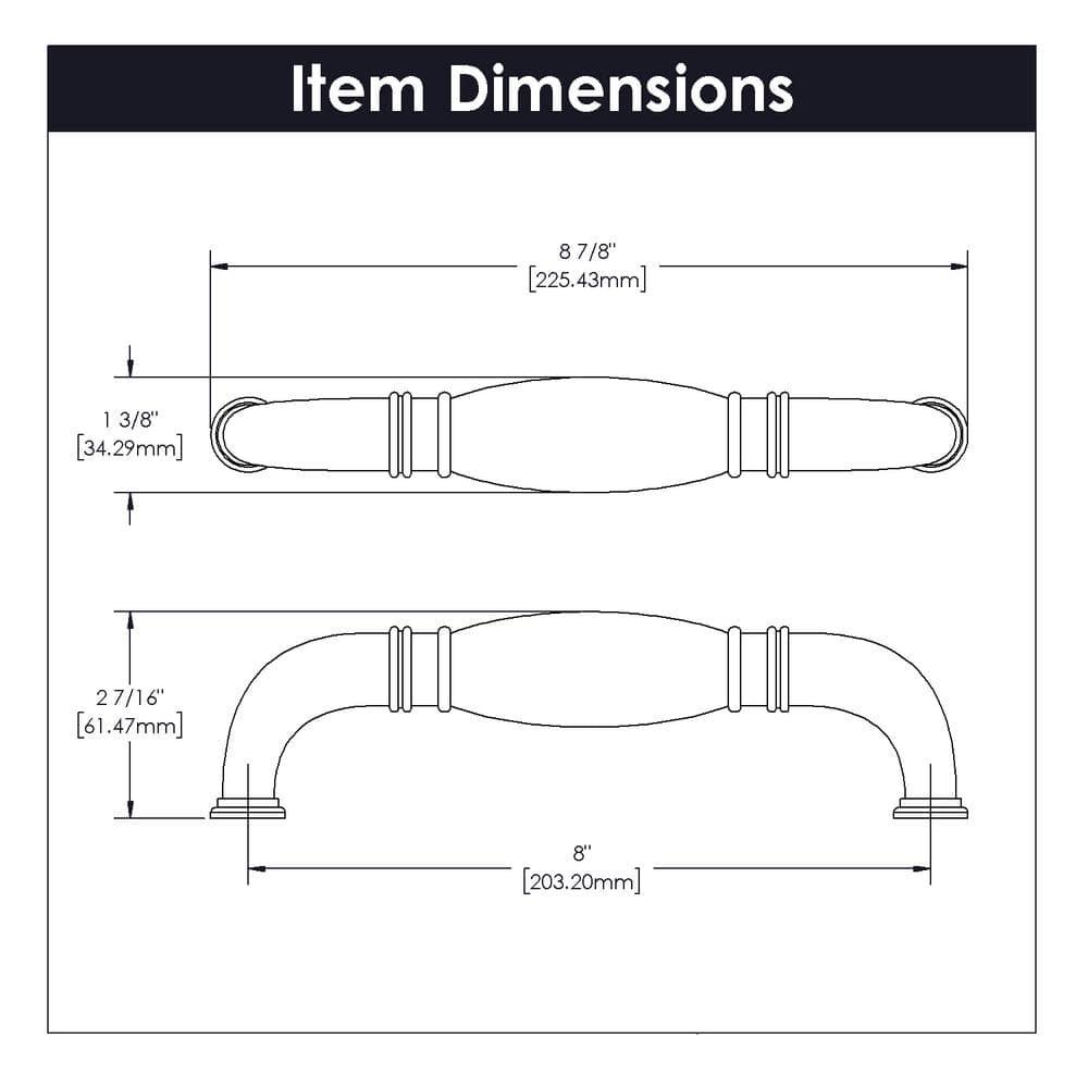 Williamsburg 8" Center to Center Appliance Pull