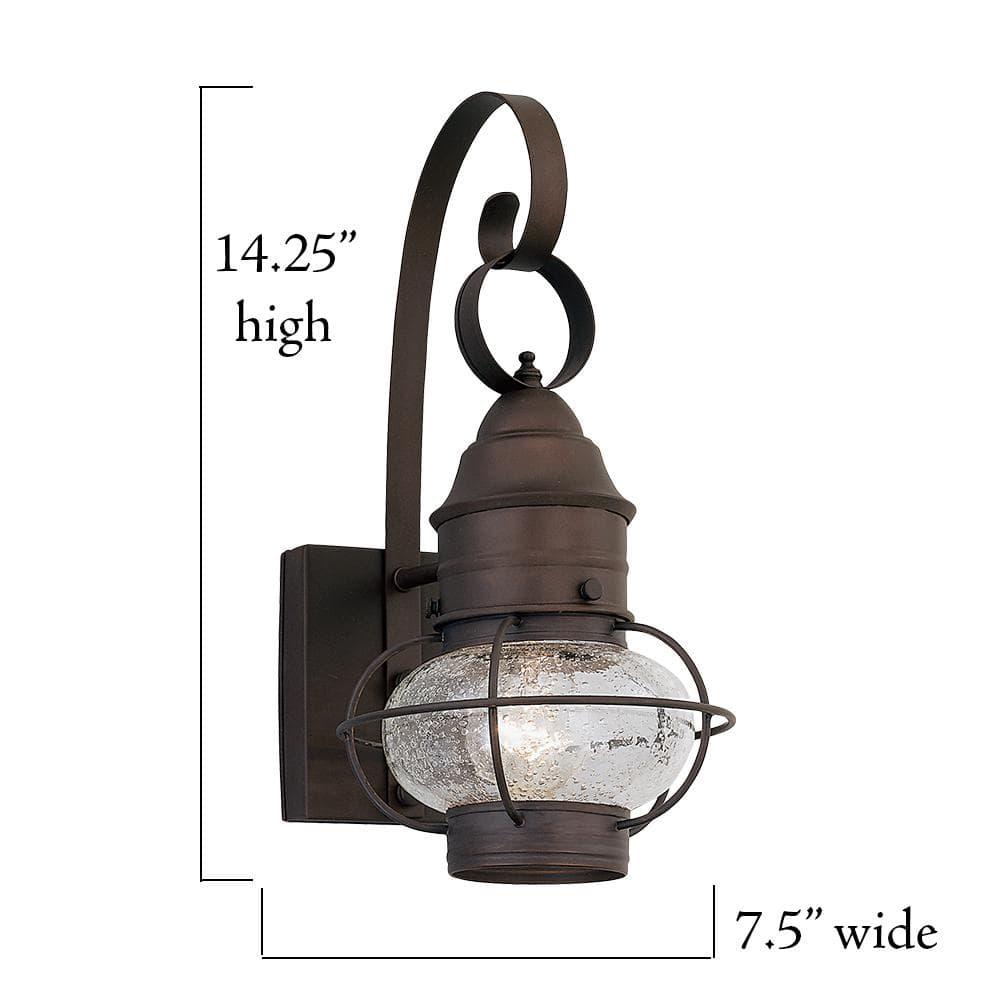 1761-RT-Designers Fountain-Nantucket - One Light Outdoor Onion Wall Lantern