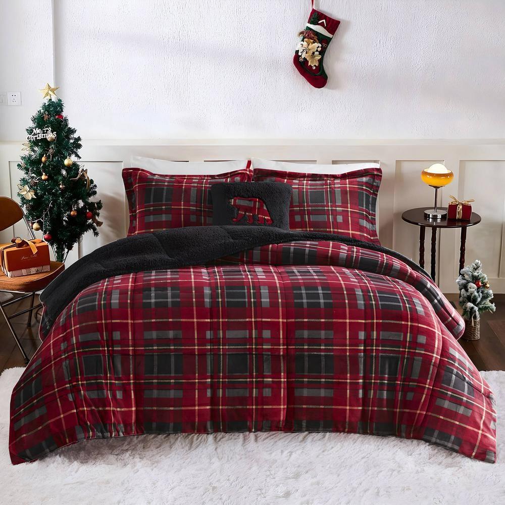 Woolrich Alton Plush to Sherpa Down Alternative Comforter Set