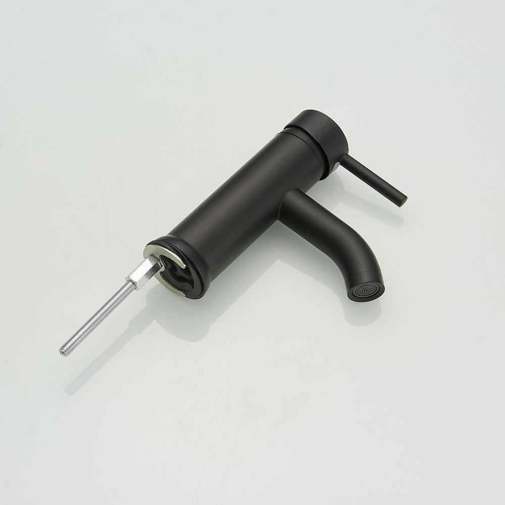 Single-Hole Single-handle Bathroom Faucet with Drain Assembly