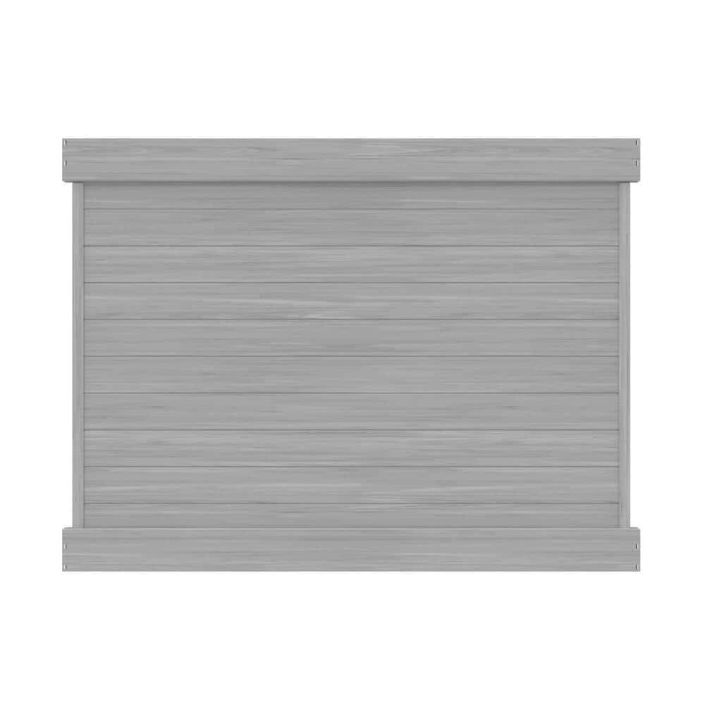 Barrette Outdoor Living Horizontal Fence Driftwood Vinyl Privacy Panel Kit