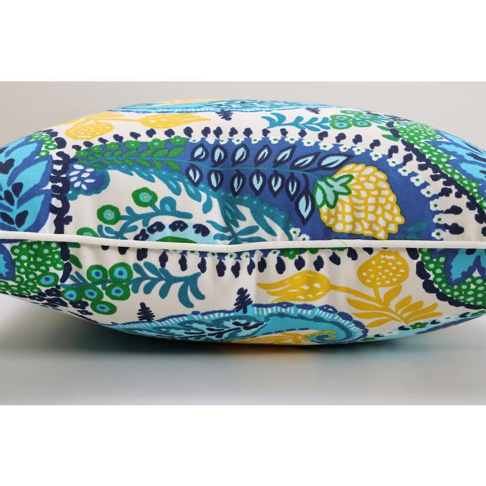 Pillow Perfect Paisley Indoor/Outdoor Throw Pillow (Set of 2)