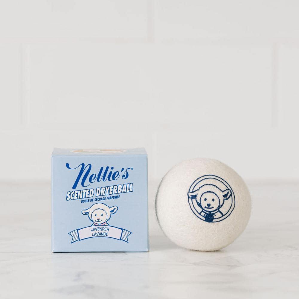 Nellie's Scented Wool Dryerball - Lavender Scented - Made with 100% Pure New Zealand Wool