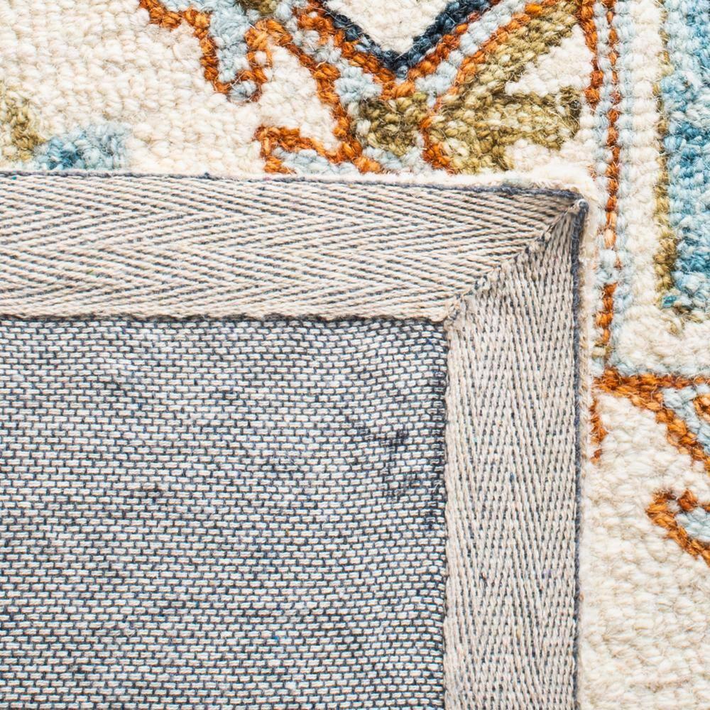 Capri CPR209 Hand Tufted Area Rug - Ivory/Rust - 7'x7' - Safavieh.