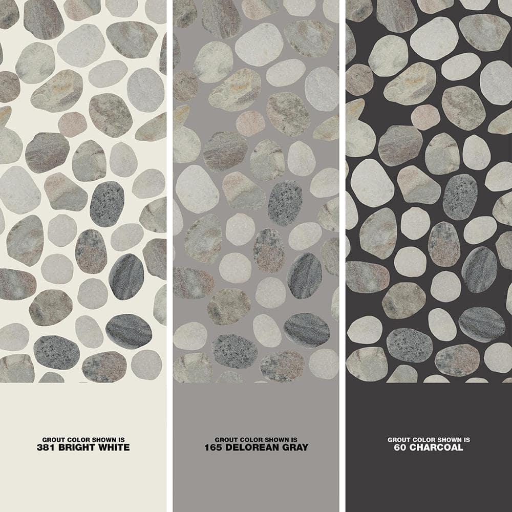 Ackland 12" x 12" Natural Stone Pebbles/Rocks Mosaic Floor & Wall Tile