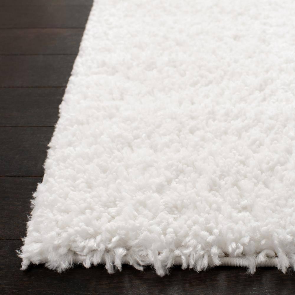 August Shag 900 AUG900 Power Loomed Indoor Accent Rug - White - 3'x5' - Safavieh
