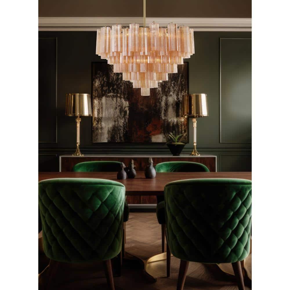 Crystorama Lighting Addis 16 - Light Chandelier in  Aged Brass