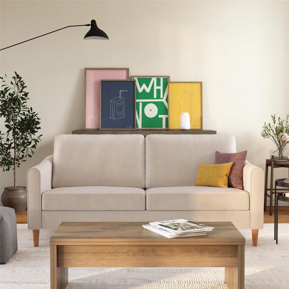 Mr. Kate Moon 73.5" Upholstered Sofa with Curved Back