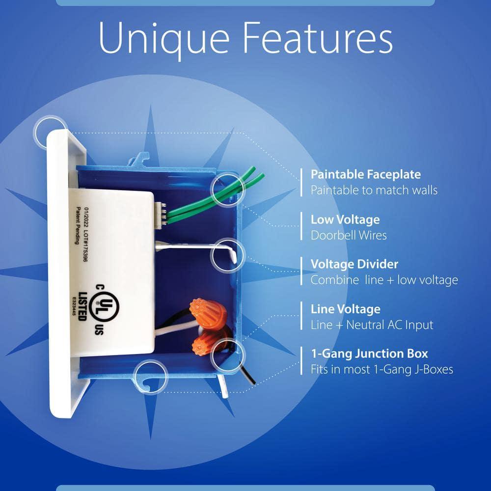 NICOR Lighting White Doorbell Kit