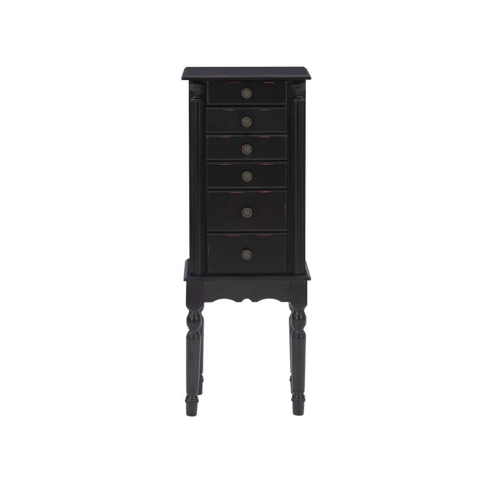 Powell Traditional Ebony Jewelry Armoire