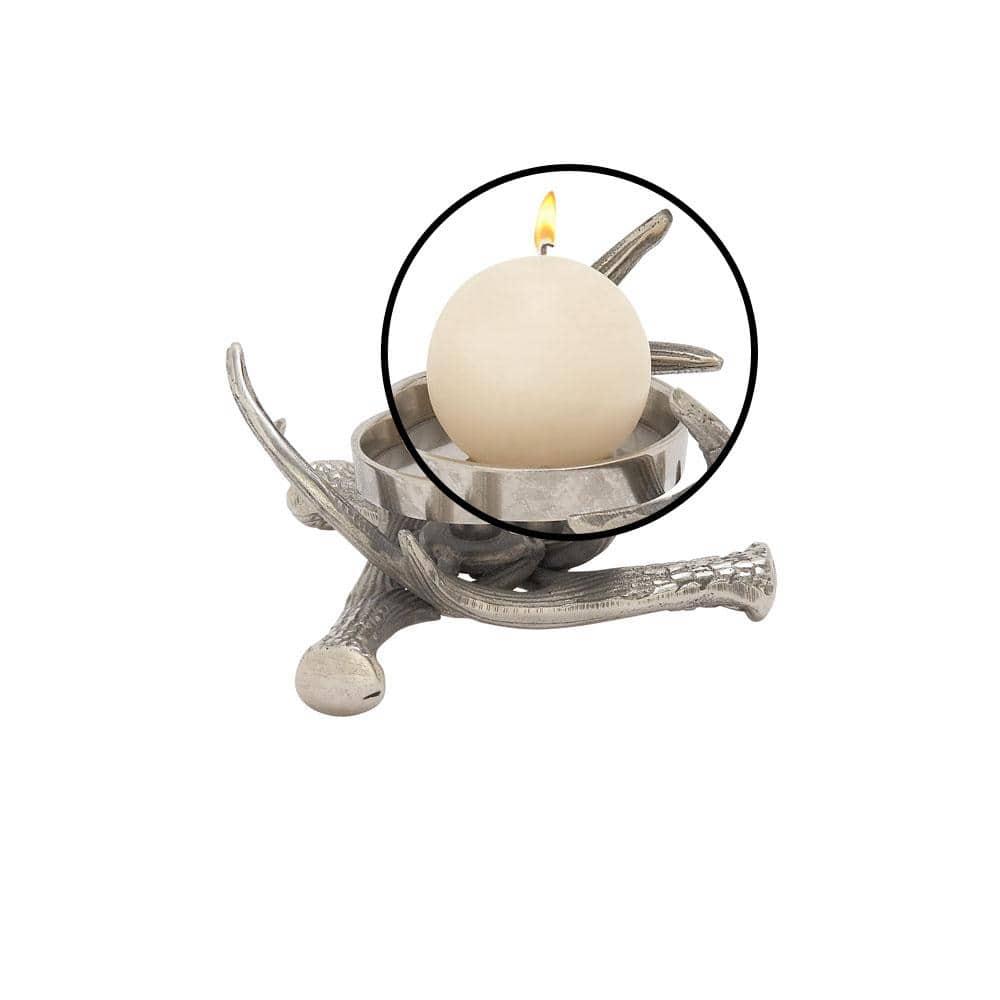 Aluminum Metal Antler Decorative Candle Holder