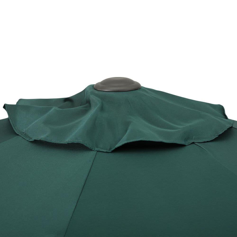 Westin Outdoor 9 Ft Patio Market Umbrella with Tilt & Crank, Dark Green