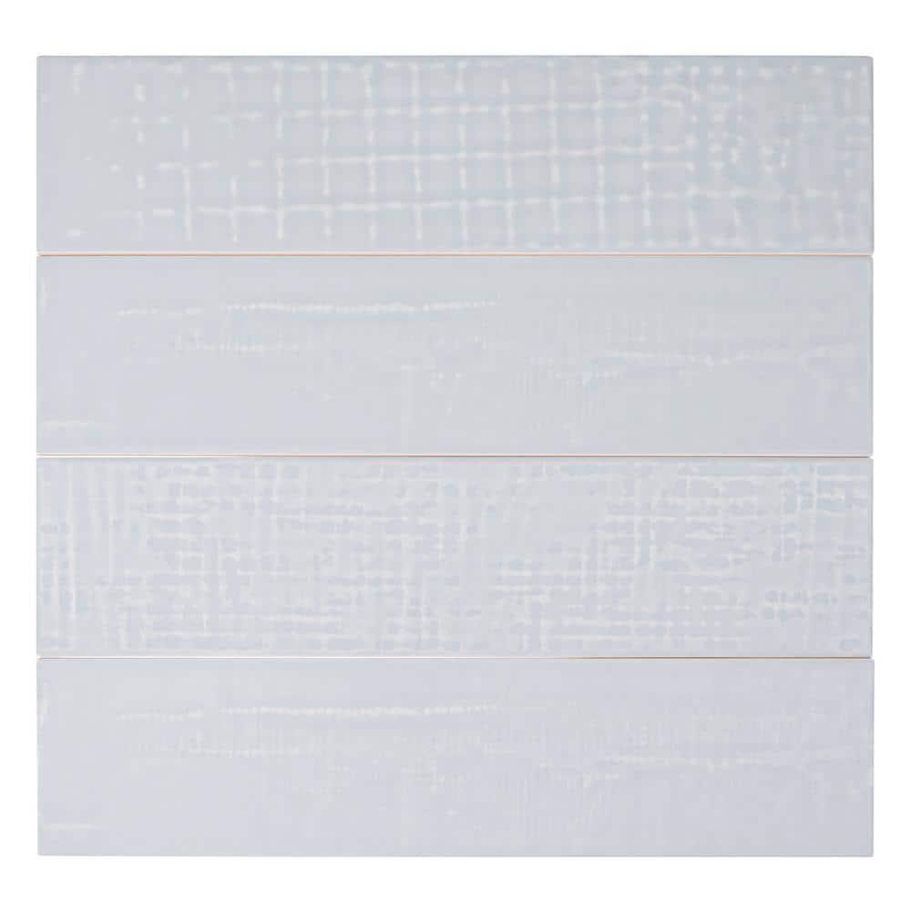 Andova Perfecto-Marvelli 4-in. x 16-in. Subway Textured Glossy Ceramic Wall Tile
