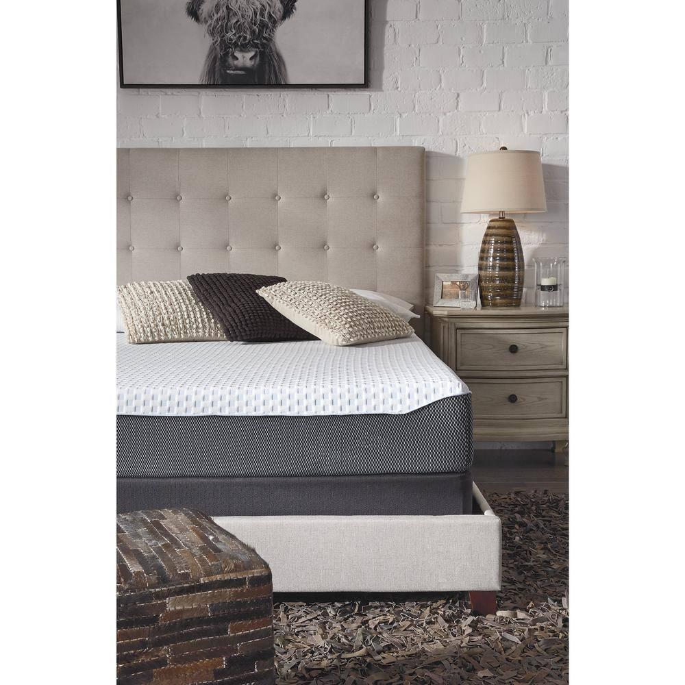 Signature Design by Ashley Chime Elite Charcoal Infused Memory Foam Mattress
