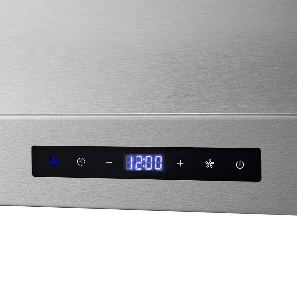 Cosmo 36 in. Ducted Wall Mount Range Hood in Stainless Steel with Touch Controls, LED Lighting and Permanent Filters