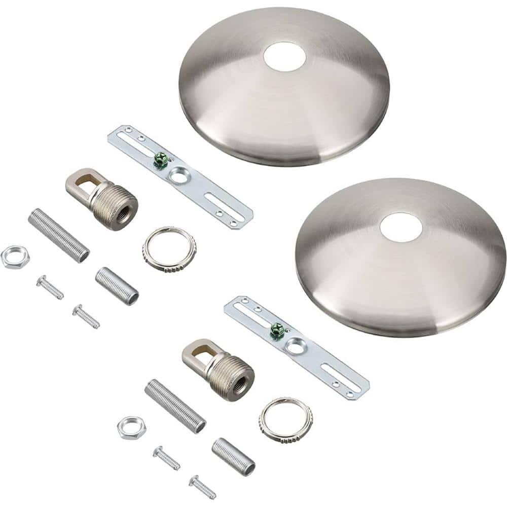 Aspen Creative 21511-12 Canopy Kit, 5"D with Collar Loop, 1" Center Hole, Oil Rubbed Bronze, 2PK