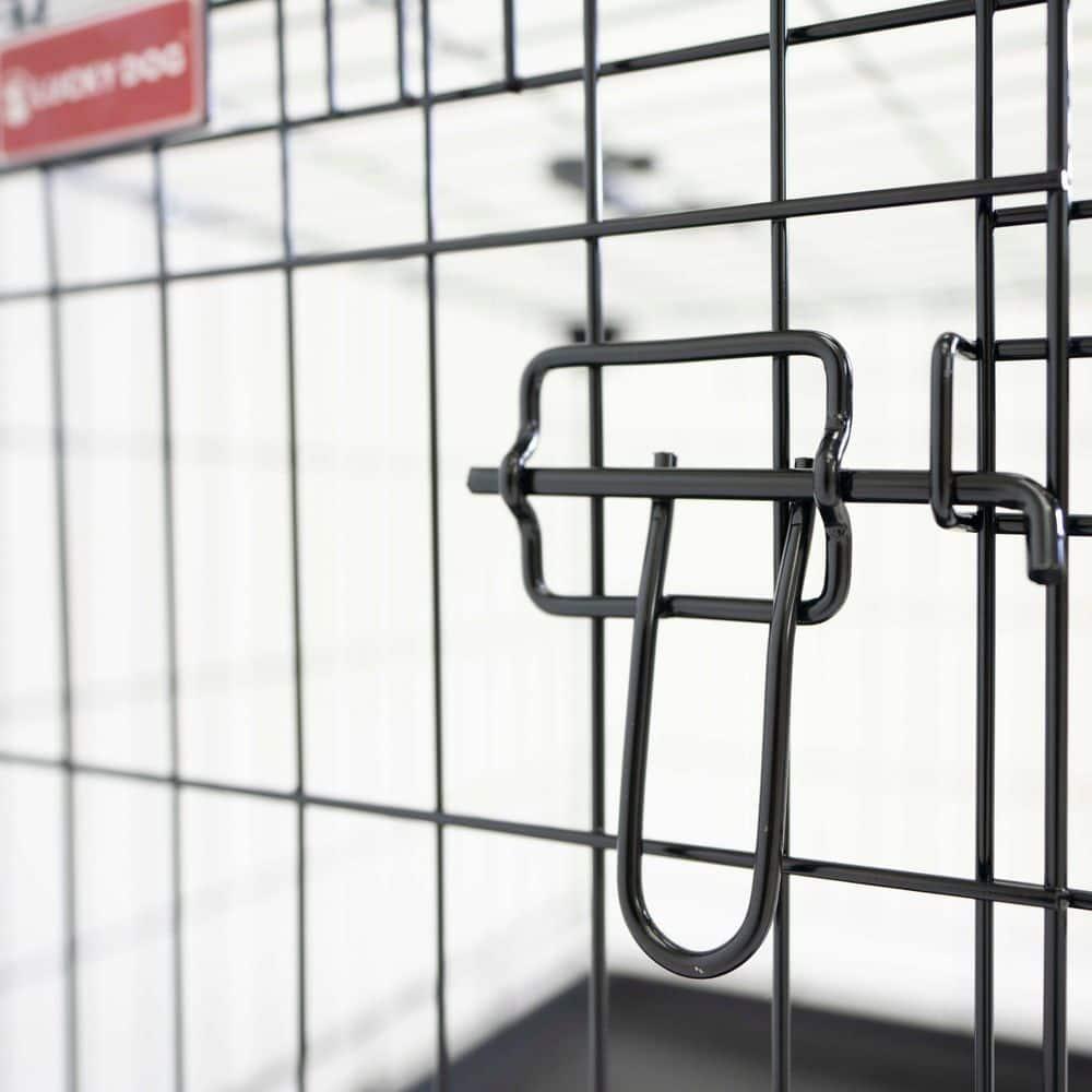 Lucky Dog Sliding Door Crates Pet Crate with Sliding Double Door