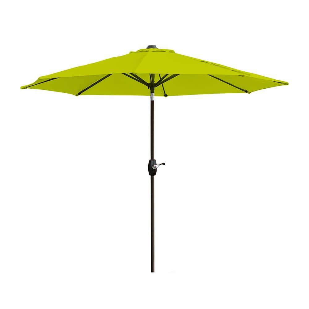 Westin Outdoor 9 Ft Patio Market Umbrella with Tilt & Crank, Lime Green