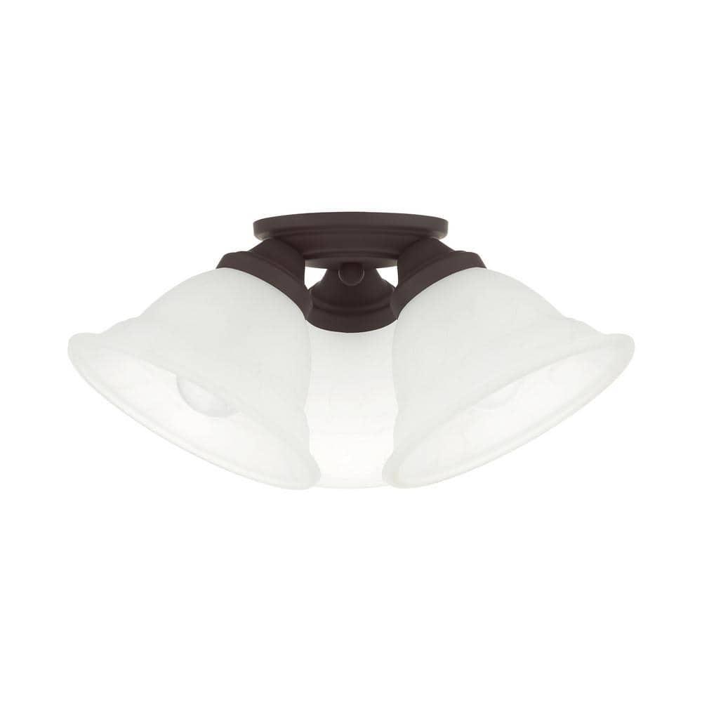 Livex Lighting Wynnewood 3 - Light Flush Mount in  Bronze