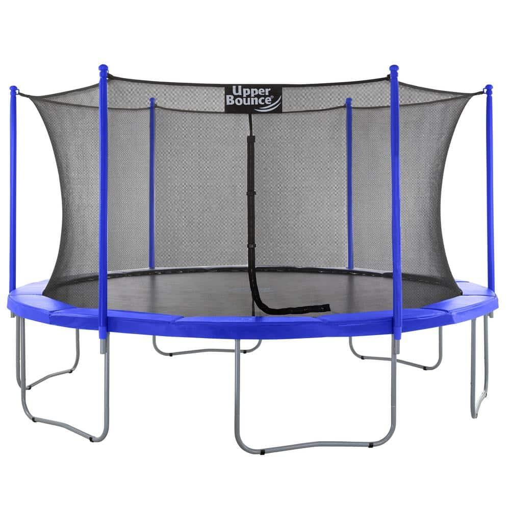 Machrus Upper Bounce 16 FT Round Backyard / Outdoor Trampoline Set with Safety Enclosure System
