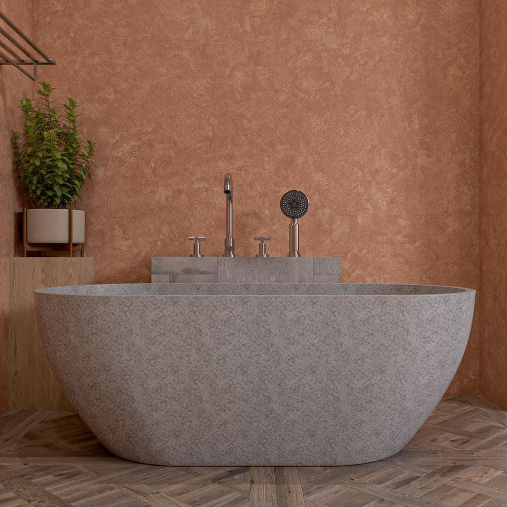 59'' x 29.5'' Soaking Stone Bathtub