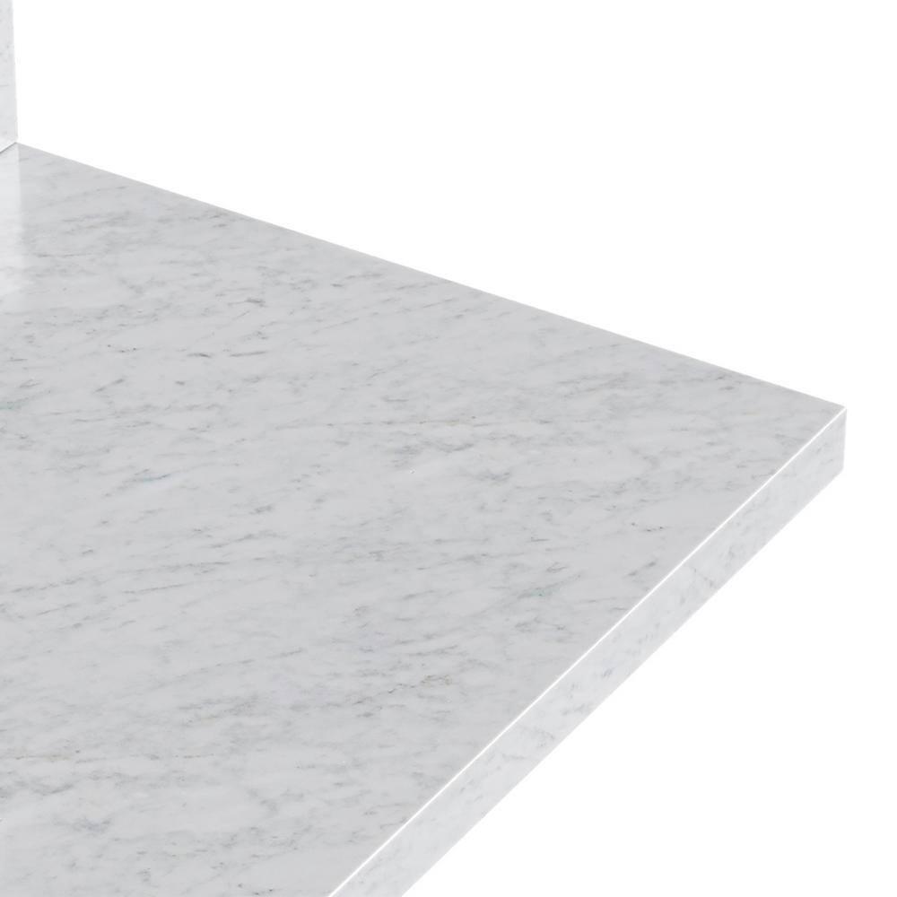 ARIEL Monrow 49 Single Sink Bathroom Vanity with Italian Carrara Marble Top
