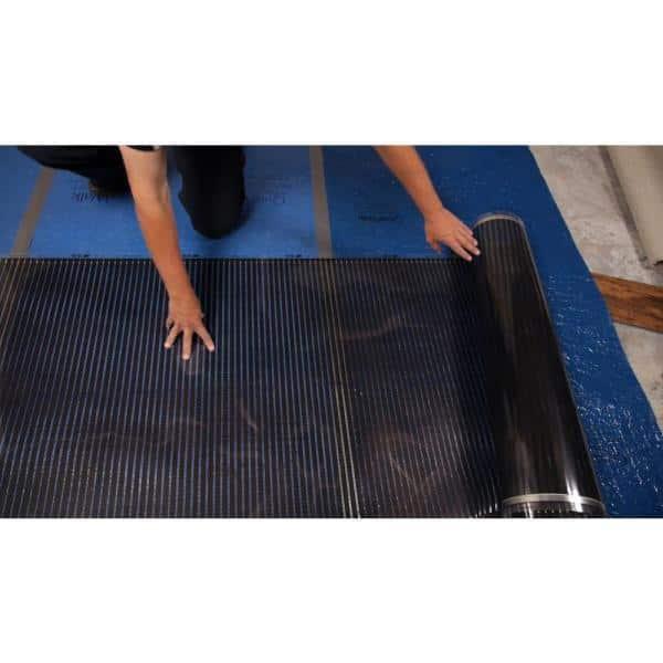 QuietWarmth 240-volt Radiant 2-in-1 Float 16-ft x 18-in Underfloor heating mat 25-sq ft