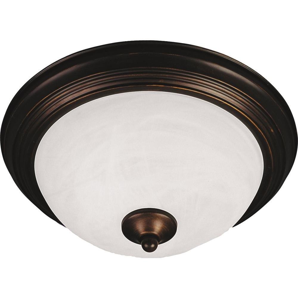 Maxim Lighting Essentials - 583x 3 - Light Flush Mount in  Oil Rubbed Bronze