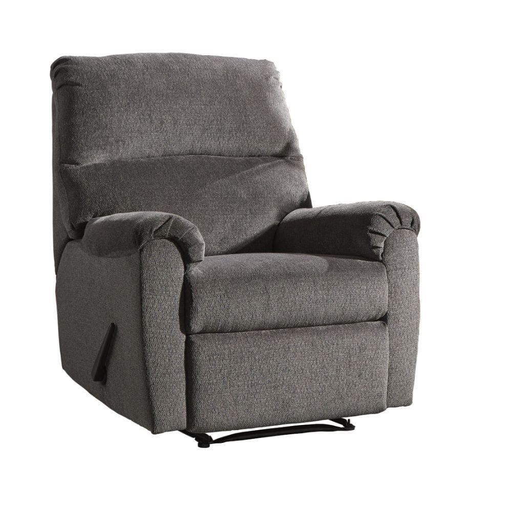 Signature Design by Ashley Nerviano Zero Wall Recliner in Gray