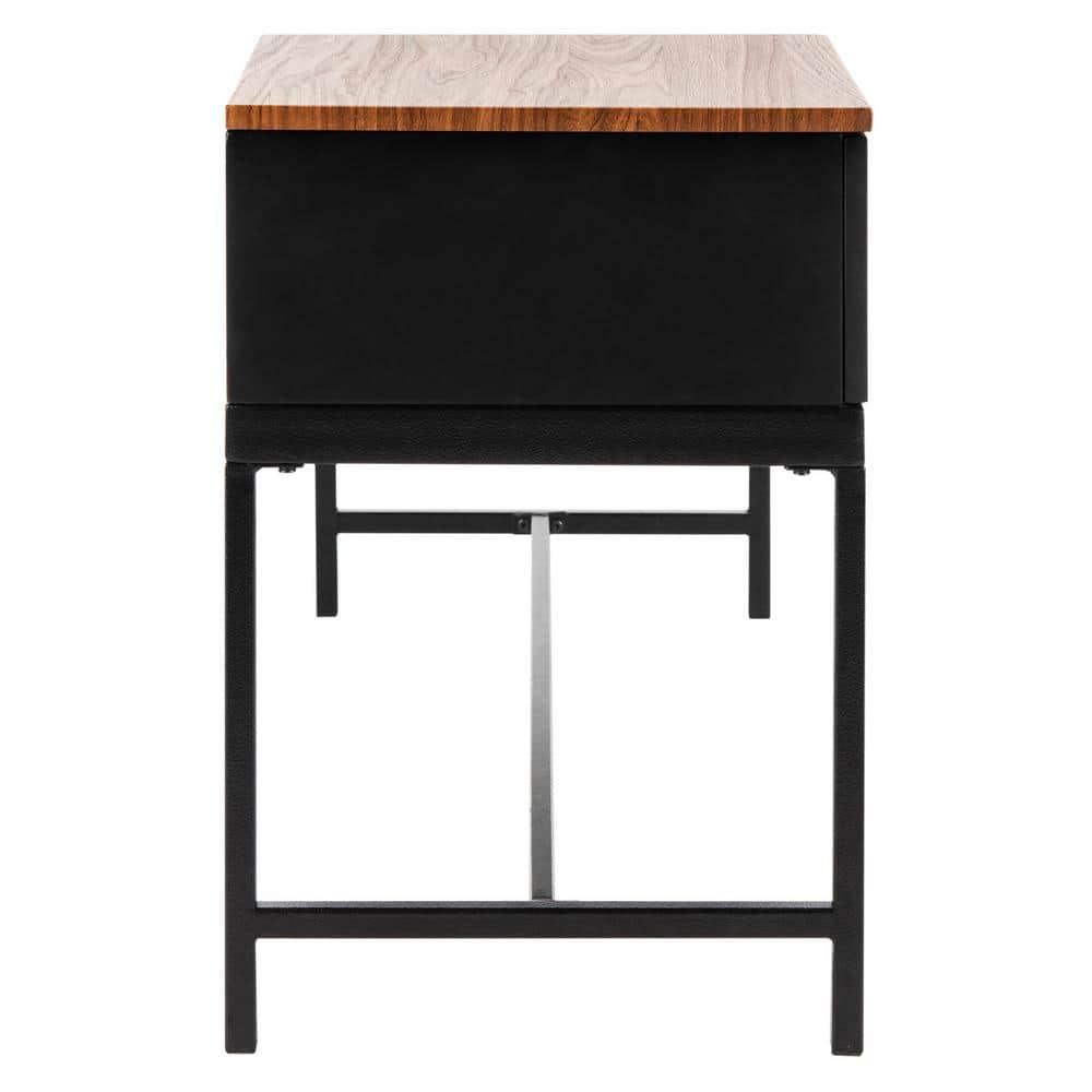 Maruka Bench with Storage - Brown/Grey - Safavieh