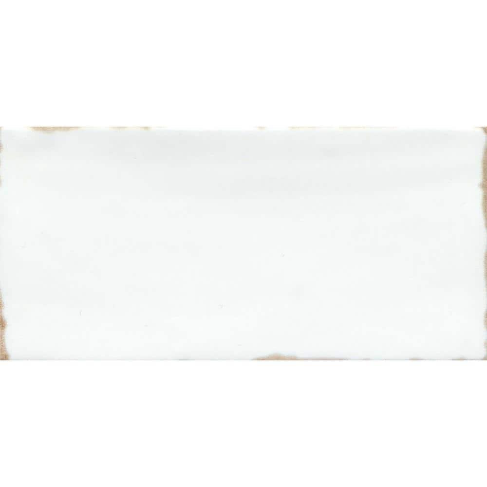 Antigo Snow 2 in. x 5 in. Glossy Ceramic Wall Tile (12.1 sq. ft./Case, 144 pcs)