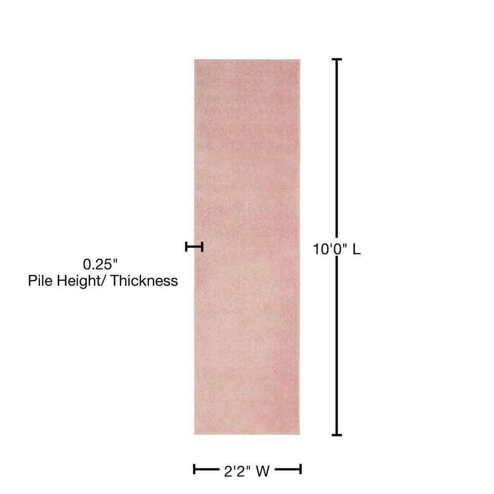 Nourison Essentials Easy Care Indoor Outdoor Area Rug - Pink 2'2" x 10'