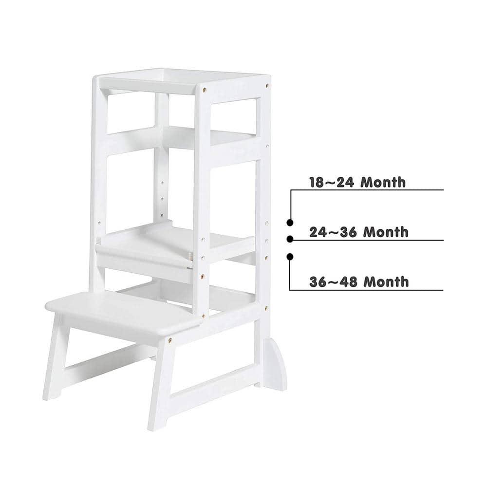 SDADI White 2 - Step Stool