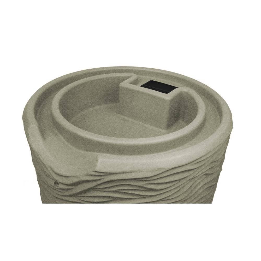 Loon Peak® Loon Peak® 65 Gallons Plastic Drainable Planter Rain Barrel