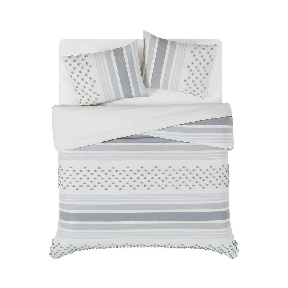 Brooklyn Loom Plain Weave Geometric Shapes Duvet Cover Set