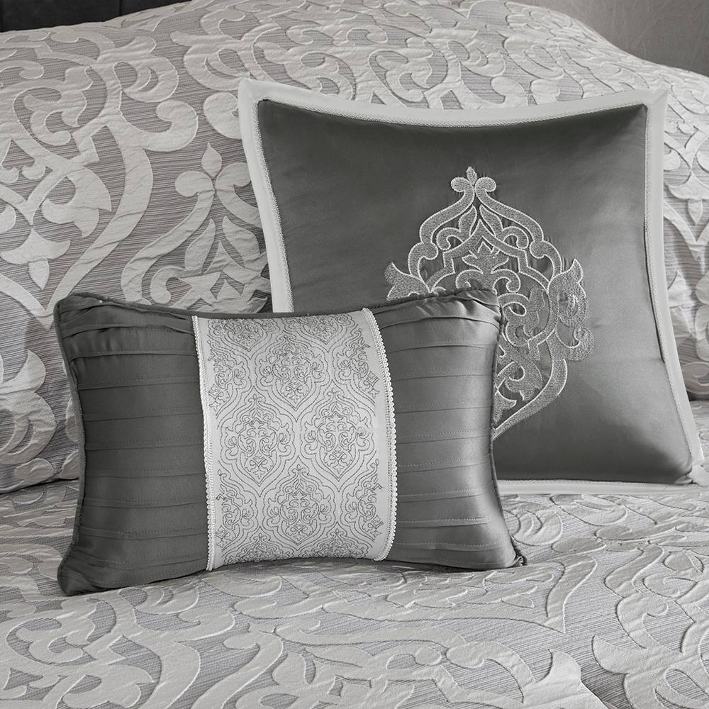 Madison Park Odette Jacquard 8 Piece Comforter Set