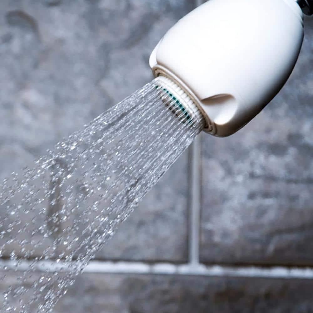 Niagara Conservation Niagara Conservation N2917 Earth Spa 3-Spray with 1.75 GPM 2.7-in. Wall Mount Adjustable Fixed Shower Head in White, 1-Pack | Bathroom Shower Head Sprayer with Pressure Compensation Technology N2917