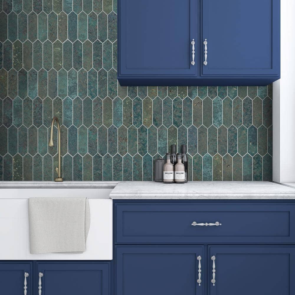 12" x 11.22" Stone Composite Peel & Stick Mosaic Tile