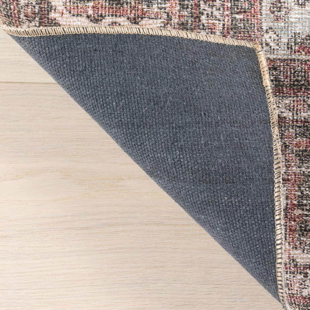 Nuloom Hillstone Collection Maybelle Traditional Vintage Medallion Area Rug, 7' 10" x 10', Grey