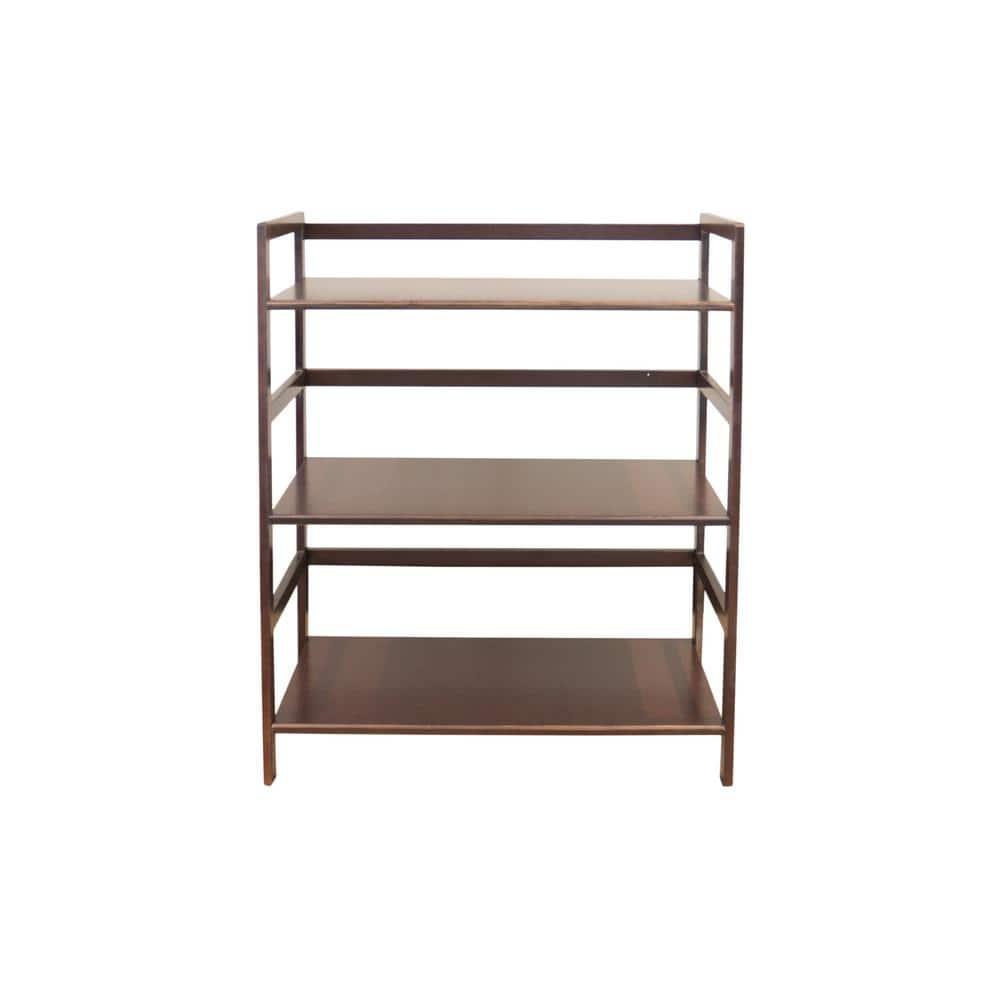 Eccostyle 3-Tier Bamboo Frame Stackable Bookshelf - Caramel