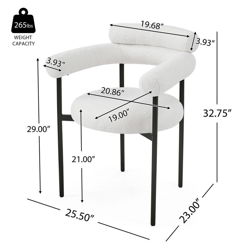 Christopher Knight Home Rylan Upholstered Armchair Dining Chairs