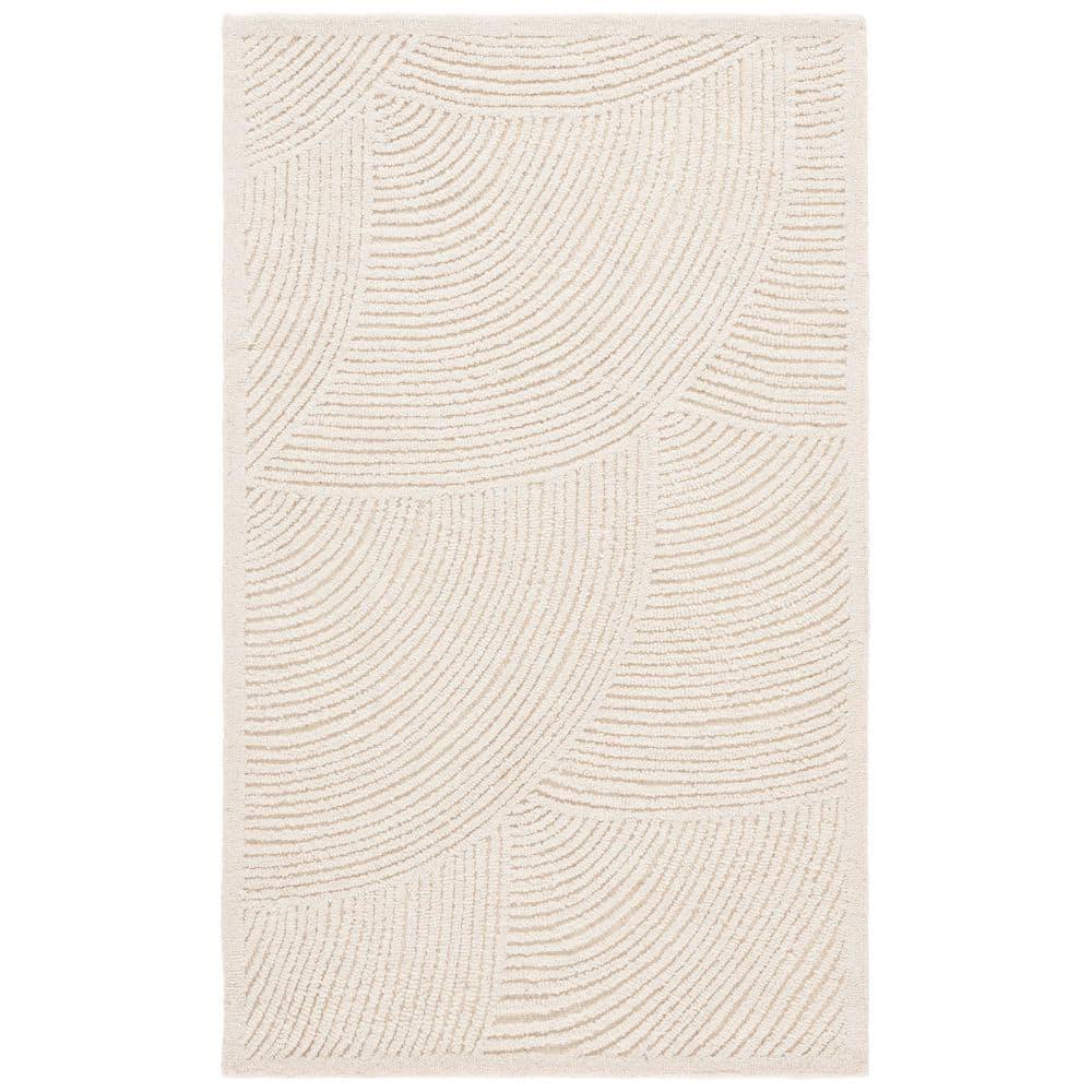 Textural TXT105 Hand Tufted Indoor Accent Rug - Ivory - 3'x5' - Safavieh