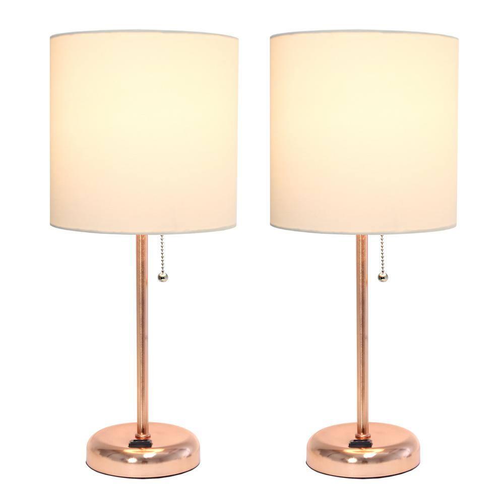 LimeLights Stick Lamp with Charging Outlet - Set of 2