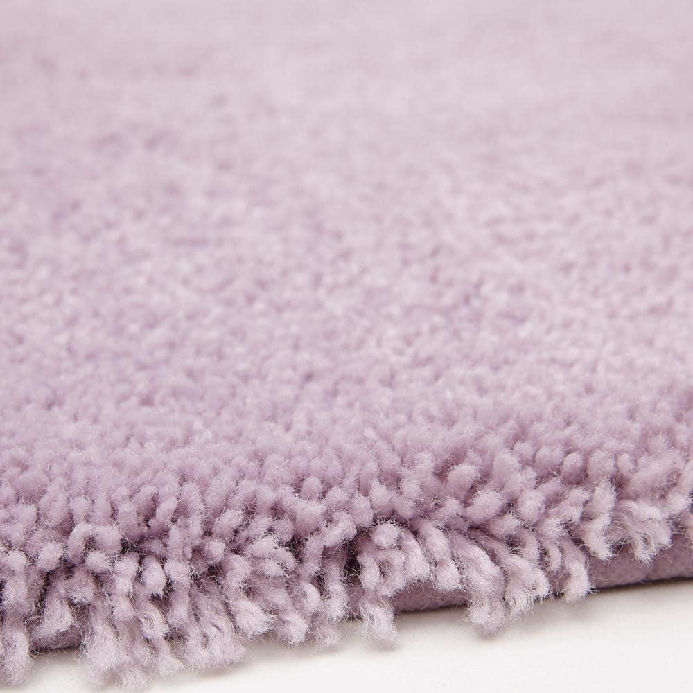 Mohawk Home Pure Perfection Nylon Bath Rug Contour, Lavender 1'8" x 2'