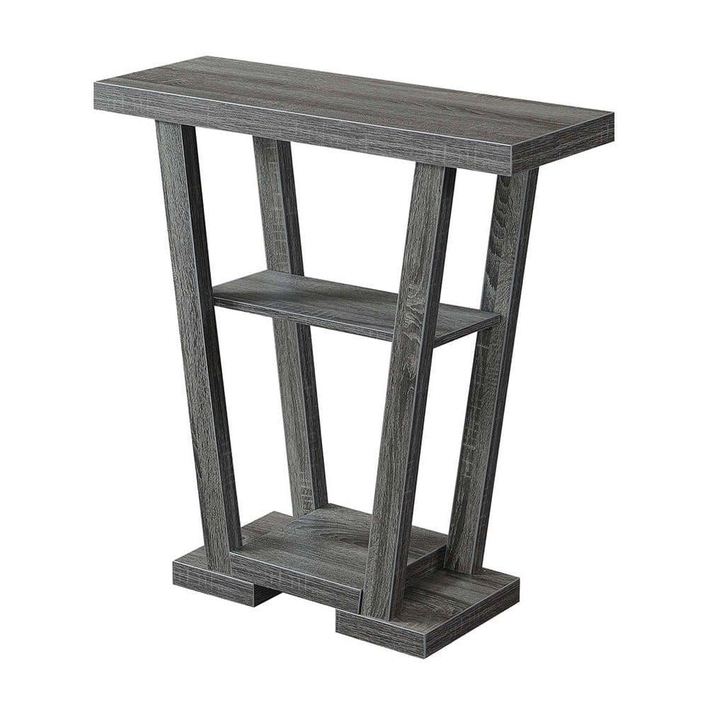 Convenience Concepts Newport V Console Table, Gray