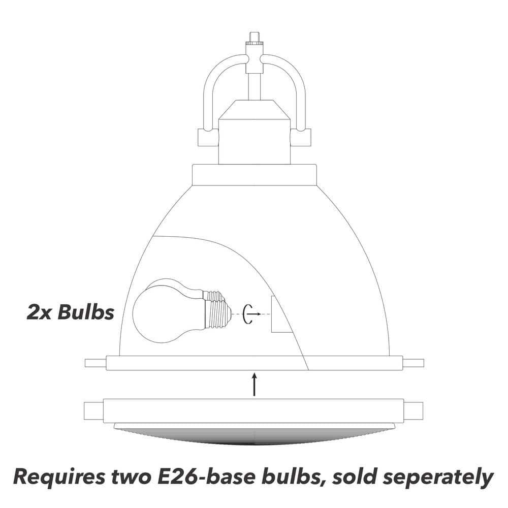 Bridgemoor 2 - Light Single Dome Pendant